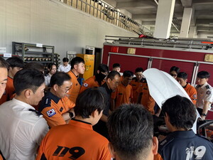 진도소방서, 친환경차 화재 대응 교육 실시